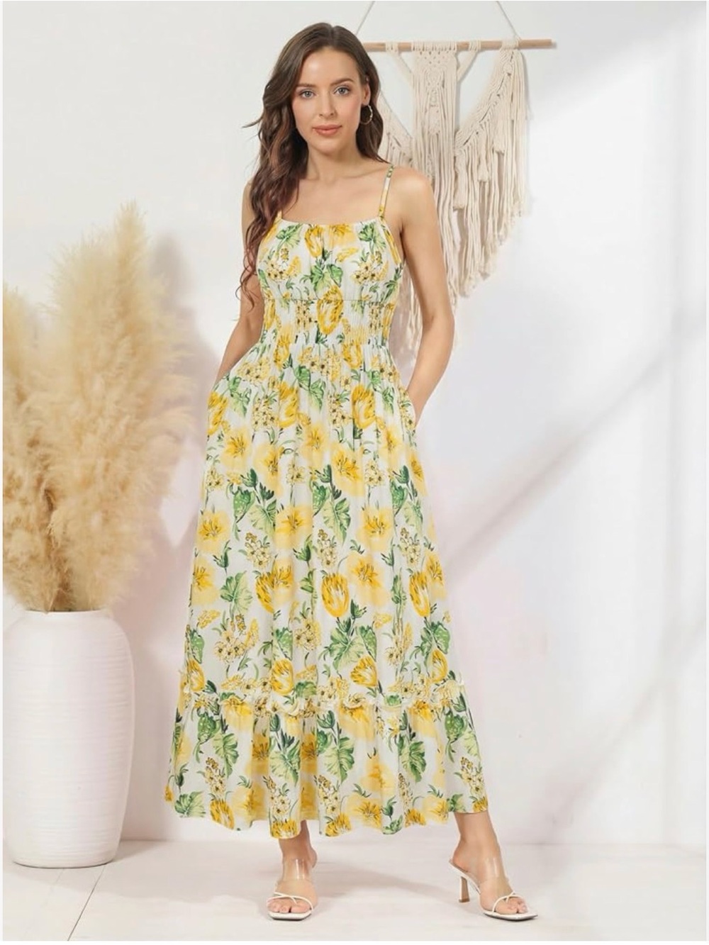 NWT Grace Karin Floral Maxi Dress